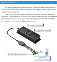 Passerelle IoT intelligente 4G Net Join NJ-iot520 pour lampadaires, avec protocole MQTT pour la gestion à distance des villes intelligentes