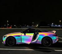 Film de protection de voiture Yshi TPU, vinyle prismatique coloré, holographique, changeant de couleur, protection UV/IR, garantie 3 ans, autocollant de carrosserie de voiture de luxe