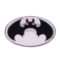 Оптовая продажа, брошь с эмалью Totoro и Batman mix-and-match