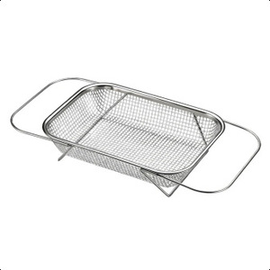 Panier de vidange pliable en acier inoxydable 304, carré, universel, pour évier de cuisine, avec design télescopique - Product Image 5