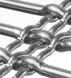 <span class=keywords><strong>Grillage</strong></span> architectural linéaire en acier inoxydable SS316 à tissage plat, à barres horizontales flexibles, anti-corrosion, <span class=keywords><strong>d</strong></span>écoratif - Product Image 5