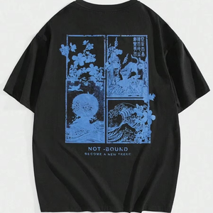 T-shirts pour hommes à motifs floraux et avec slogans - directement de l'usine, personnalisation disponible.F10 - Product Image 1