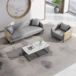 Ensemble de canapés de direction en cuir de luxe, modernes et présidentiels, pour usage commercial, salon et chambre à coucher - Product Image 4