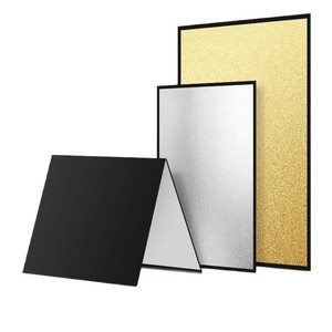 Portable Photographic Reflector A3 A4 Foldable <b>Lighting</b> <b>Board</b> Black White Gold Silver Desktop Food Still Life - Product Image 1