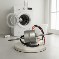 Moteur AC sans balais monophasé 60Hz à roulement à billes pour moteur d'essorage de machine à laver entièrement automatique, haute qualité