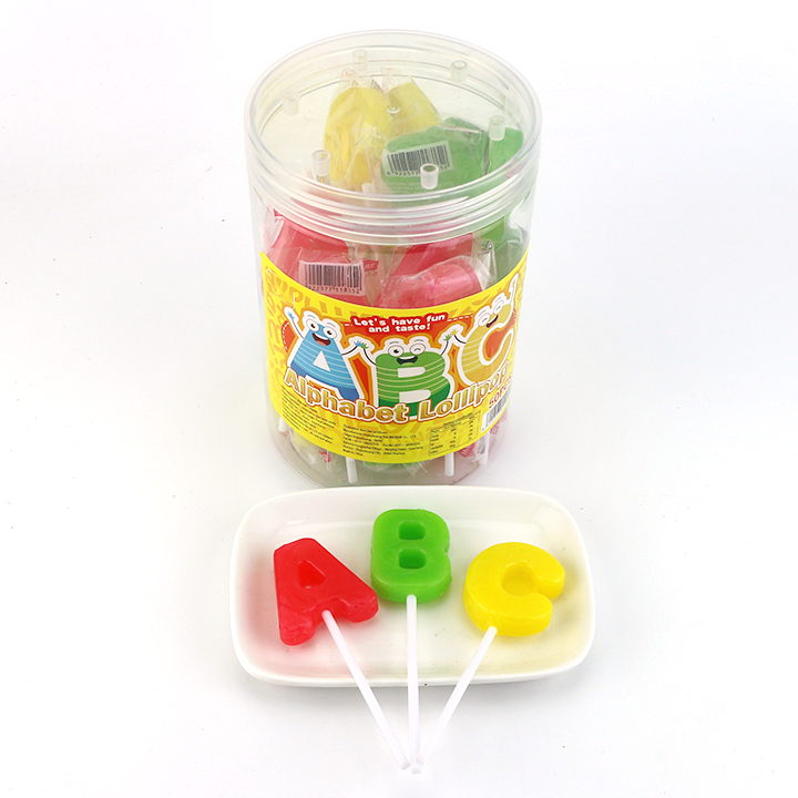 Chuanghui Alphabet ABC Fruit Flavored Hard Lollipop Candy