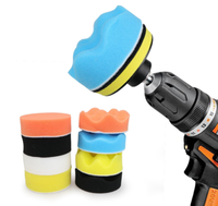 Kit de polissage pour voiture OEM, 25 disques éponge de 3 pouces pour polissage et cirage, avec machine à polir