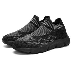 Venta al por mayor <span class=keywords><strong>Flying</strong></span> Weaving <span class=keywords><strong>Dick</strong></span> Sole zapatillas antideslizantes de moda cómodos zapatos casuales transpirables para invierno primavera Running - Product Image 6