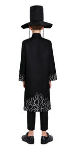 Costume de cosplay K-POP Witch Hunting Group <span class=keywords><strong>Shaga</strong></span> Boy Qin Yu pour enfants, unisexe, perruque noire en polyester avec robe - Product Image 3