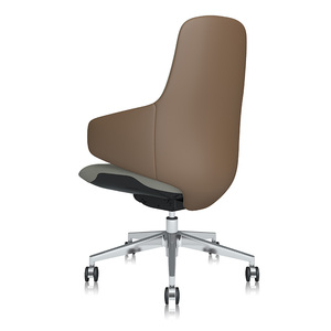 Fabrication de meubles Fauteuil de bureau ergonomique inclinable pivotant en cuir de luxe Boss - Product Image 5