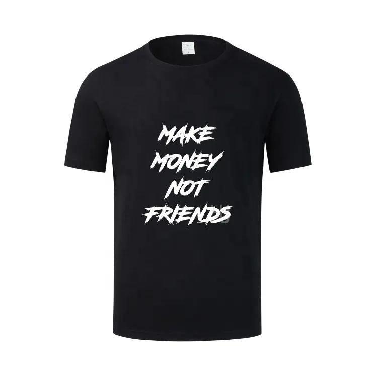 卸売MAKE MONEY NOT FRIENDS TシャツメンズレディースレターTシャツグラフィックシャツ男性用