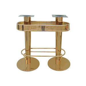 Baidu <b>Table</b> <b>Legs</b> Titanium Gold Round Base Durable Light Luxury Style For Dining <b>Table</b> - Product Image 2