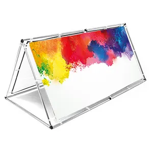 Benutzer definierte Metall ein Rahmen Zeichen Display Stand Banner und Zeichen Double Side Fabric Outdoor für Werbung