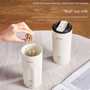Máquina Portátil para Leche de Soya de 300 ml, Autolimpiante, de Alta Velocidad, con Cuchilla Mezcladora 3D de 4 Aspas, Electrodoméstico Pequeño para Cocina - Product Image 4