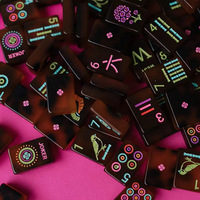 Jeu de Mahjong américain en acrylique gravé, série Tortoise Joy, très populaire, jeu de table, cadeau, divertissement pour adultes, jeu de casino