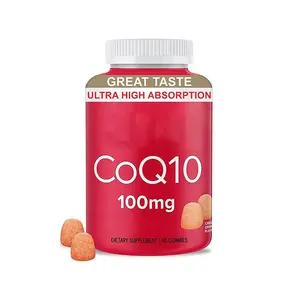 自有品牌CoQ10软糖100毫克辅酶Q10支持心脏健康，增强细胞能量coq10软糖
