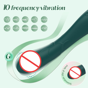 Gスポットバイブレーター セックストイ ワンド 3段階速度 10種類振動パターン USB充電式 ソフトシリコン製 柔軟なアナルクリトリス乳首刺激器 - Product Image 2