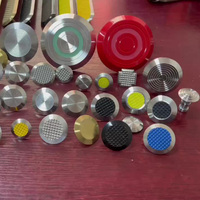 Indicateurs tactiles en acier inoxydable, bandes de signalisation routière, points de pavage pour la direction des aveugles, surface antidérapante pour la marche