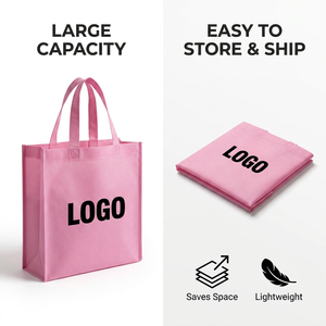 Ultrasonic Non Woven Tote Bags Heat Sealed Durable Eco Friendly Supermarket Promotion Exhibition Reusable Carrybags Market <strong>Sack</strong> - Product Image 4