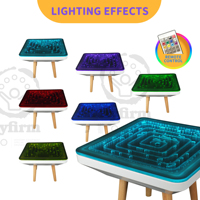 Flyfirm LED Lights Dynamic Bubble Sensory Table Table de thérapie intérieure à couleur changeante pour garderie et salles de thérapie