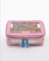 Nouvelle sacoche de rangement de luxe moderne pour Mahjong américain, étanche, pliable, transparente en PVC avec fermeture éclair et pompon, portable, vente en gros et au détail