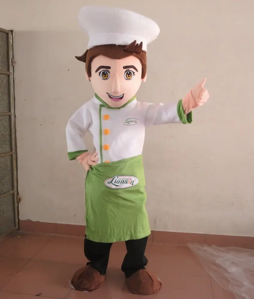 Funtoys Handsome Boy Chefผู้ใหญ่การ์ตูนMascotเครื่องแต่งกาย