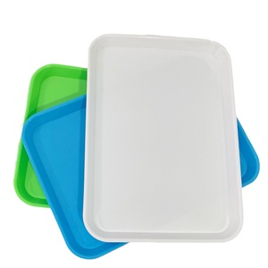Plateau rectangulaire en plastique pour instruments dentaires, résistant à la chaleur, blanc, bleu ciel, vert, rose, violet clair, violet foncé - Product Image 3