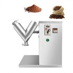 <b>Small</b> Stainless Steel V Type Powder <b>Mixer</b> with Motor for Dry Powder and Chemicals Mixing - Product Image 1