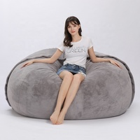 Wohnzimmer Sofas Schwamm komprimierten Schaum Sitzsack Stühle Riesen Sitzsack Wohn möbel Liege Schlafs ofa Bettdecke