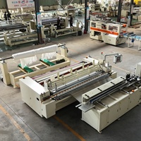 Línea de Producción de Rollos de Papel Higiénico Motorizada Totalmente Automática Controlada por PLC, Máquina para Fabricar Papel Higiénico Jumbo de 320M/min