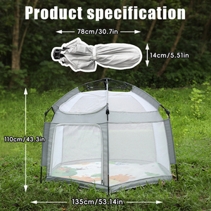 เต็นท์เด็กเล่นเจ้าหญิงอัจฉริยะพับได้พกพาได้ผ้าไนลอนอ๊อกซ์ฟอร์ด - Product Image 5