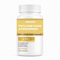 Capsules de fibres alimentaires à base de psyllium OEM ODM pour le soutien digestif, la régularité, la gestion du poids et le bien-être quotidien