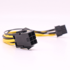 CARPRIE <span class=keywords><strong>PCI</strong></span>-E <span class=keywords><strong>PCI</strong></span> Express محول طاقة pcie كابل الطاقة 6 دبوس إلى 8 دبوس لبطاقة الفيديو وحدة المعالجة المركزية - Product Image 3