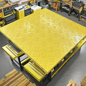 Revêtement de <span class=keywords><strong>sol</strong></span> en <span class=keywords><strong>résine</strong></span> de fibre de verre moderne, résistant, antidérapant, à clic, <span class=keywords><strong>pour</strong></span> garage, entrepôt, résistant à l'usure, design graphique - Product Image 3