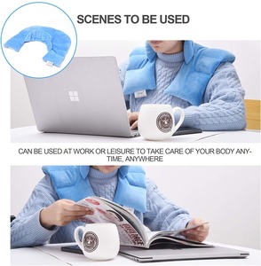 YOUMAY-almohadilla calefactable para cuello y hombros, envoltura de hombro para aliviar el dolor de espalda, paquete caliente con calor húmedo - Product Image 6