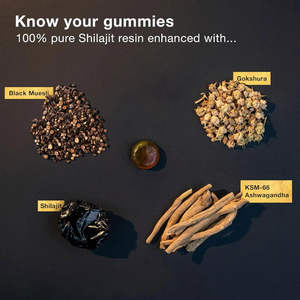 OEM Etiqueta Privada Halal 100% puro natural orgánico 3000mg Himalayan Shilajit resina oro gomitas suplemento para la mejora de la energía - Product Image 5