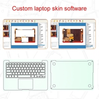 Autocollant de protection personnalisé Daqin pour tablette, film de protection arrière, autocollants pour ordinateur portable, logiciel d'impression de skins pour ordinateur portable Master