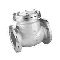 Vanne de retenue manuelle de haute qualité en acier inoxydable 316 pour le contrôle de l'eau et de la vapeur, conception à bride pivotante, modèle de base H44W-16R-DN50 PN