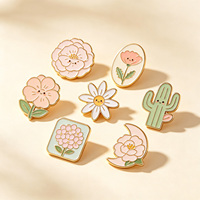 Broche en métal émaillé floral, cadeau créatif, broche artisanale exquise, accessoire de mode vintage unique pour femme, objet de collection pour vêtements
