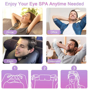 Masque oculaire chauffant à la vapeur en coton élastique jetable à la lavande, personnalisé OEM, pour soulager les yeux secs et les cernes - Product Image 4