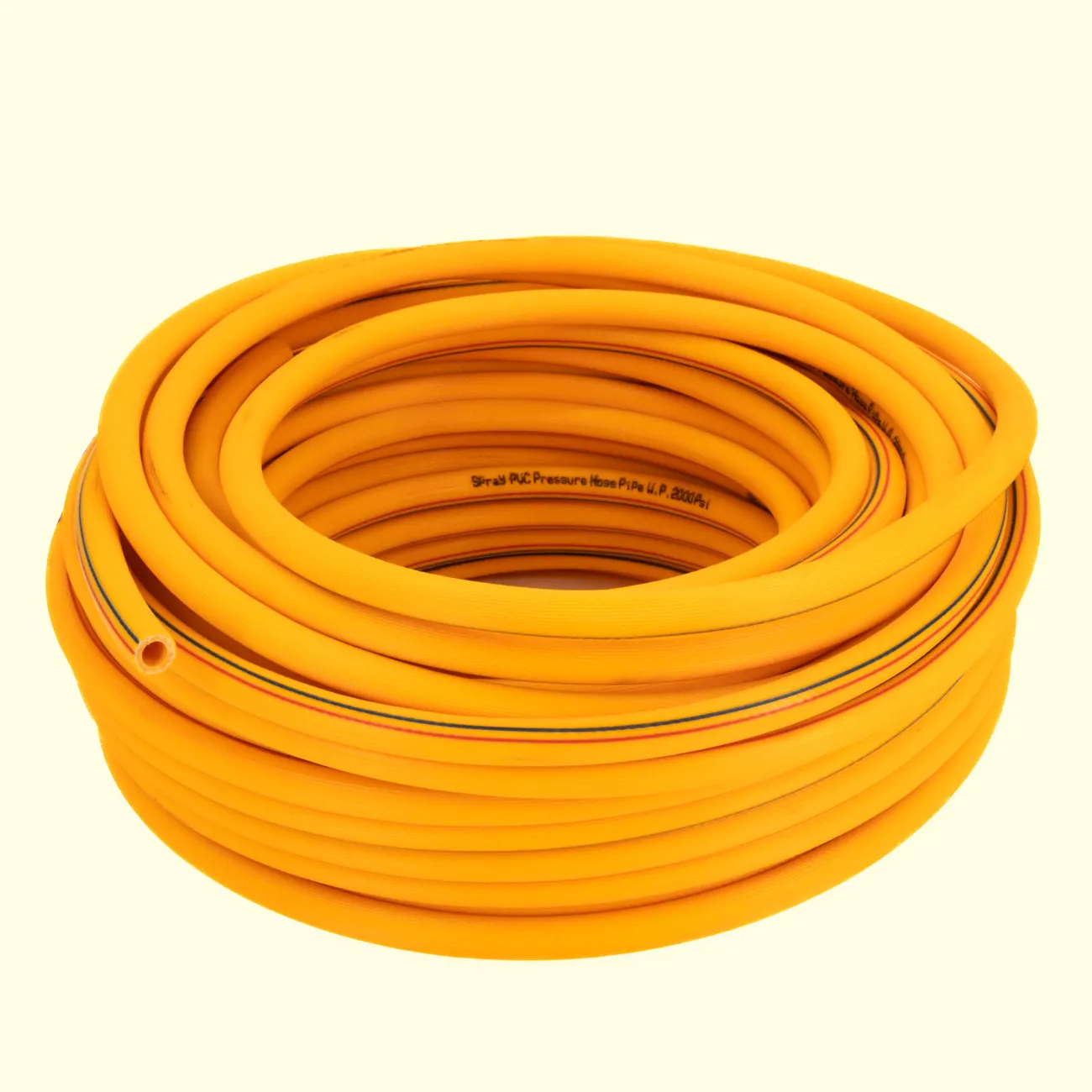 Flexible Yellow PVC High Pressure Water Spray Hose 1/4'' 3/8'' 1/2'' 5/8'' 3/4'' For Agriculture Irrigation Chemical Paint Use