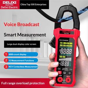 Delixi Digitales Zangenamperemeter Hochpräzises Multifunktions-Elektro-Strom-Widerstands-Multimeter für Professionelle Anwendungen 600V CAT III - Product Image 5
