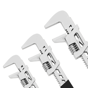 Llave Tipo F Multifuncional, Llave Ajustable de Ángulo Recto, Llave de Boca Ancha con Mordaza Dentada para Uso Industrial - Product Image 1
