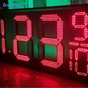 IP65 Led Gas Price Display Pylon Sign Led Price Sign For Petrol Station