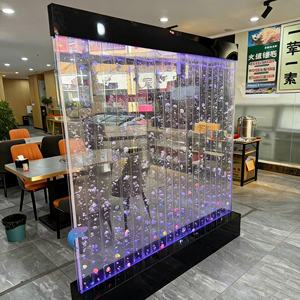 Lámpara de columna de burbujas de agua acrílica con luz LED multicolor para columna de boda - Product Image 5