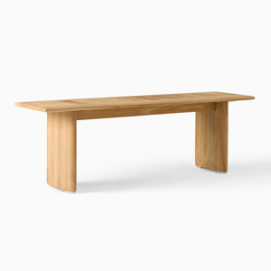 Thiết kế hiện đại băng ghế dự bị ngoài trời Vườn Patio Gỗ Tếch băng ghế dự bị đồ nội thất ngoài trời ăn tập - Product Image 2