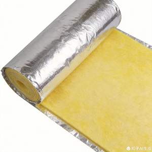 Rouleau d'isolation en laine de verre recouvert de feuille d'aluminium, résistant au feu et à la chaleur, pour usage extérieur et en entrepôt - Product Image 4