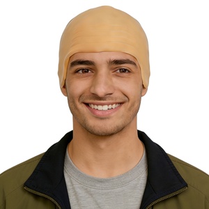 Pafu Gorro de Calvo de Silicona y Látex, Grueso, Beige Claro, <span class=keywords><strong>para</strong></span> Disfraces, <span class=keywords><strong>Carnaval</strong></span>, Halloween, Cosplay y Accesorios de Maquillaje - Product Image 2