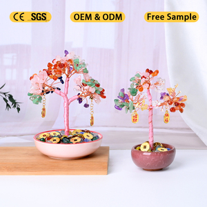Wholesale Natural High Quality Crystal Healing Crafts Handmade 7 <b>Chakra</b> Money <b>Tree</b> for Feng Shui - Product Image 4