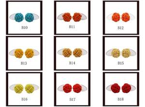 Mancuernillas Clásicas de Seda de Color Sólido para Hombre, Elásticas, con un Solo Nudo y Botón de Plástico, para Regalos de Boda y Fiestas - Product Image 3